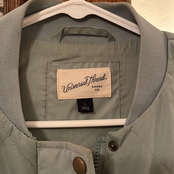 Mint Quilted Long Jacket - Picture 2 of 6